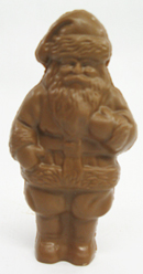 APPROX 8oz HOLLOW CHOCOLATE SANTA  NOT AVAILABLE