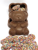 12oz TEDDY BEAR BOX WITH NONPAREILS